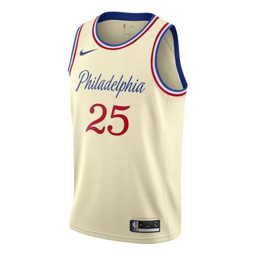 Фланелка Nike NBA Philadelphia 76ers Ben Simmons 25 City Edition Swingman Jersey Бежово | AV4664-281