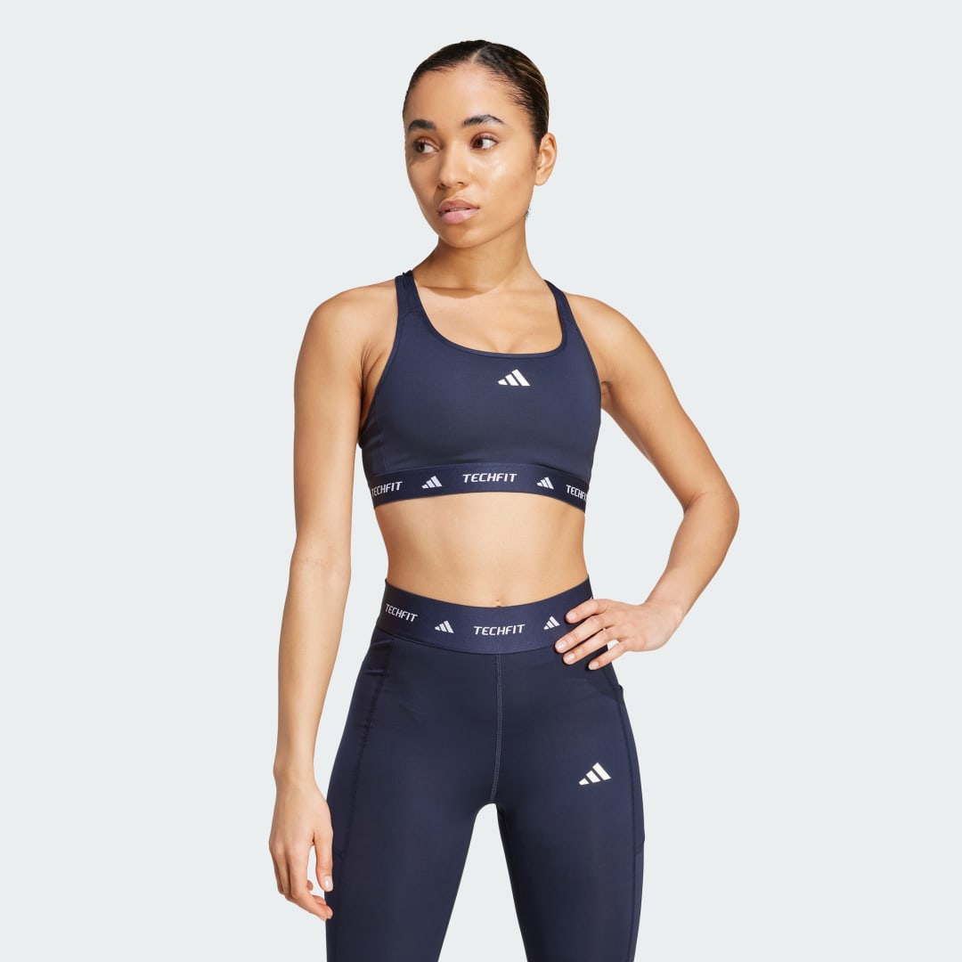 Сутиен adidas Performance Medium Support Training Sports Bra Тъмно синьо | JG3962, 0