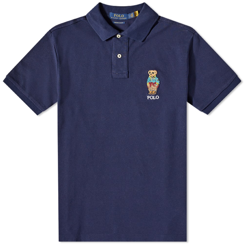Поло тениска Polo by Ralph Lauren Outdoor Bear Polo Тъмно синьо | 710853312019, 0
