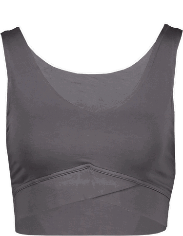 Сутиен FILA CHATILLON V-neck Criss-cross Sports Bra Сиво | faw0074-80008, 0