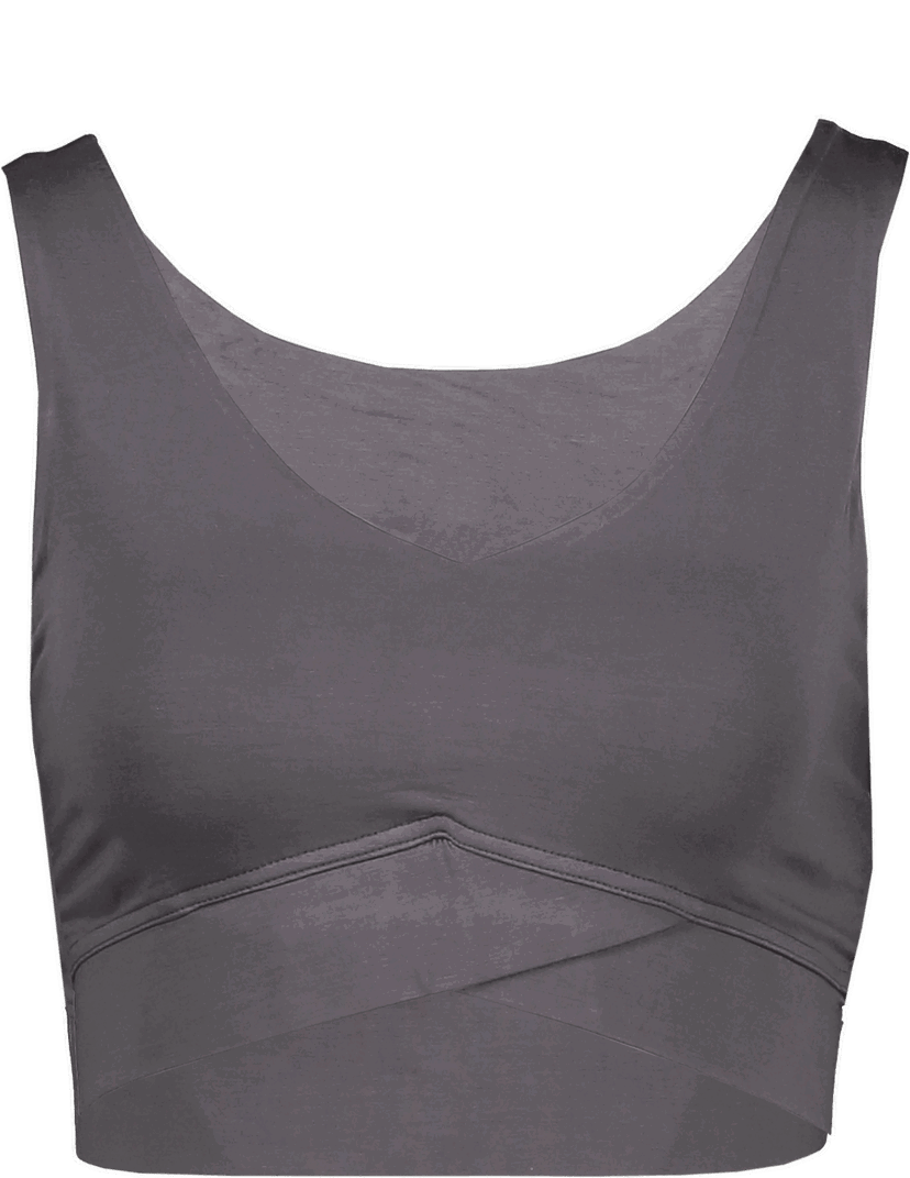 Сутиен FILA CHATILLON V-neck Criss-cross Sports Bra Сиво | faw0074-80008