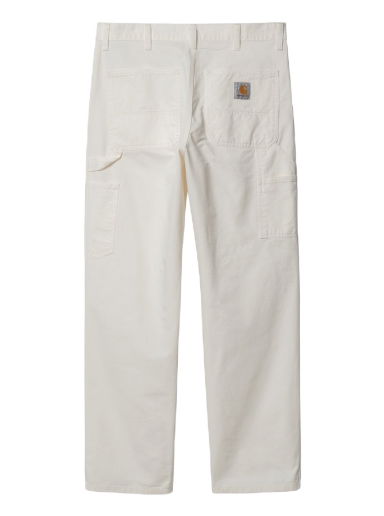 Панталони Carhartt WIP Single Knee Pant "Off-White rinsed" Бяло | I031499_350_02