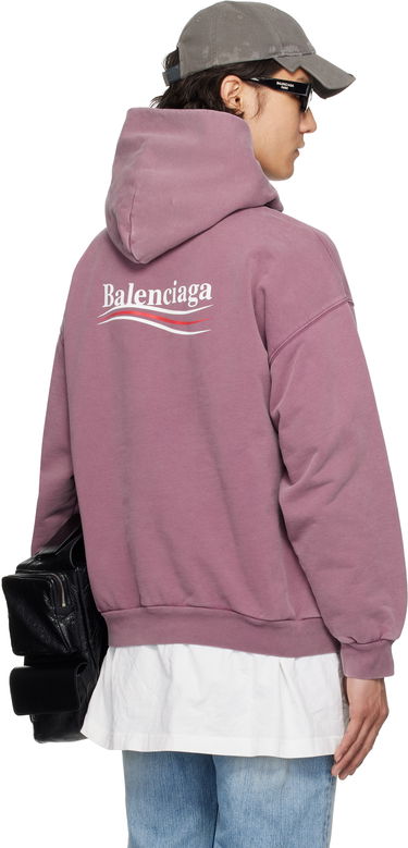 Суитчър Balenciaga Balenciaga Campaign Hoodie Розово | 767877TQVN6, 2