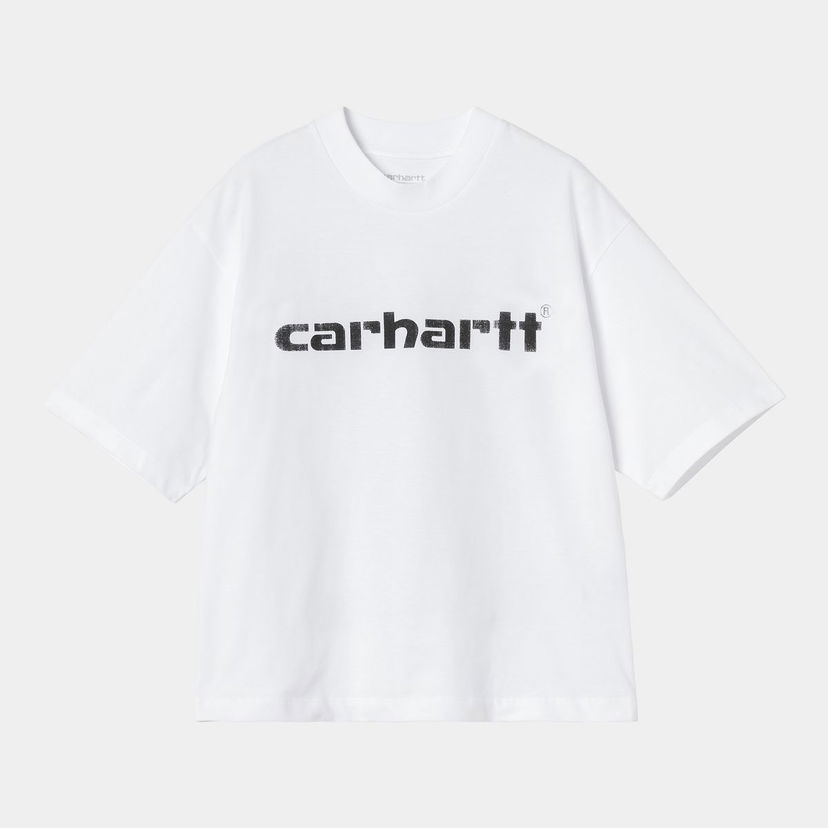 Тениска Carhartt WIP Short Sleeve Archive Script T-Shirt Бяло | I036042_4
