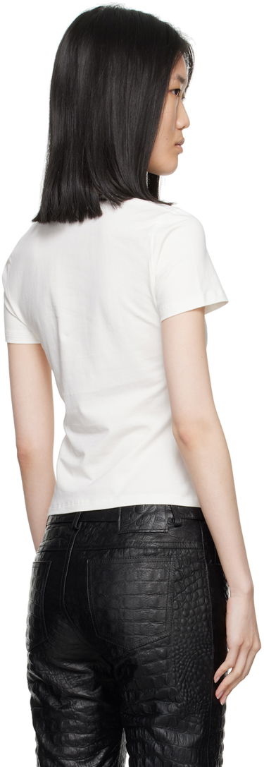 Тениска Blumarine Crystal Logo T-Shirt Бяло | A422T075A, 2