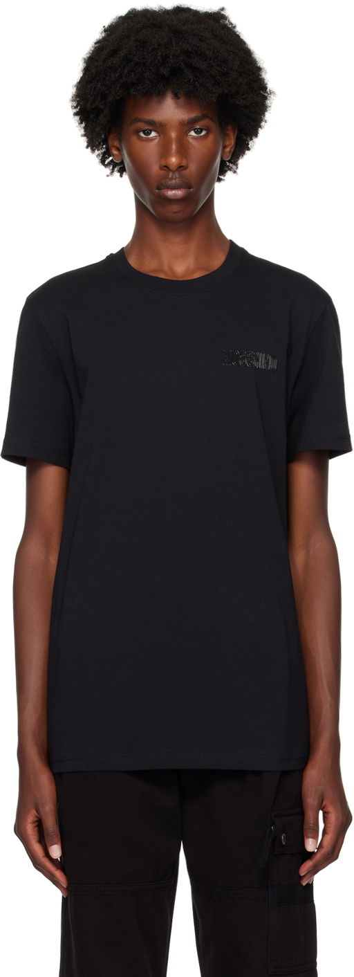 Тениска Moschino Outline T-Shirt Черно | 242ZRA071270410555, 0
