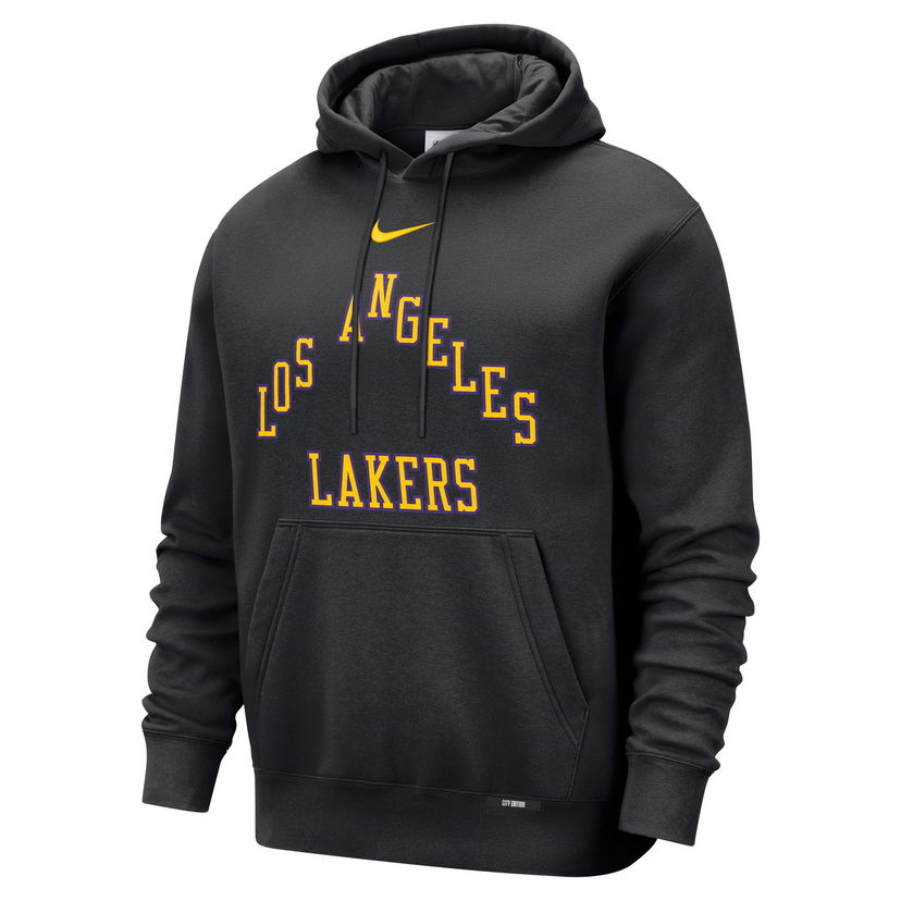 Суитчър Nike Basketball Club Los Angeles Lakers City Edition Pull-Over Hoodie Черно | HQ5538-010