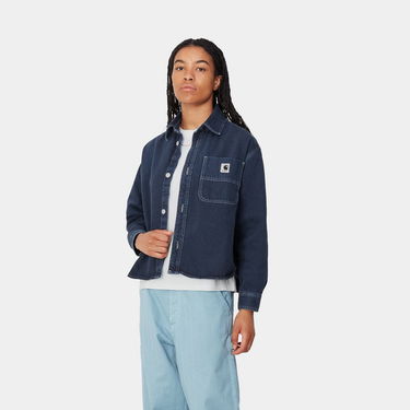Риза Carhartt WIP Georgia Denim Shirt Jacket Синьо | I033747_9, 3