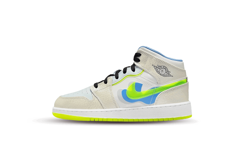 Кецове и обувки Jordan Air 1 Mid SE 'Platinum Tint' (GS) Бяло | DV1314-017, 0