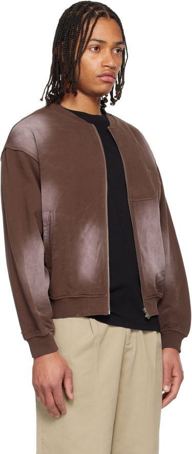 Яке бомбър Dime Faded Fleece Bomber Jacket Кафяво | DIMEHO257TER, 1