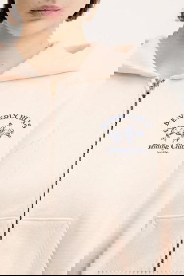 Суитчър Sporty & Rich Sporty & Rich BH Riding Club Cropped Zip Hoodie Бежово | ST083626255CR01, 3
