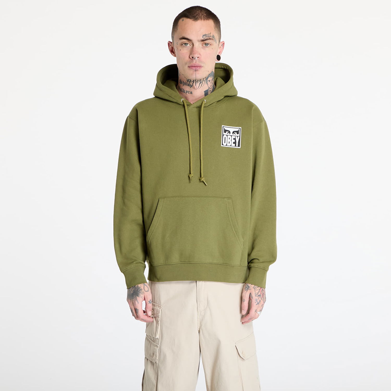 Суитчър OBEY Eyes Icon Hoodie Зелено | 112843126-MGN, 0