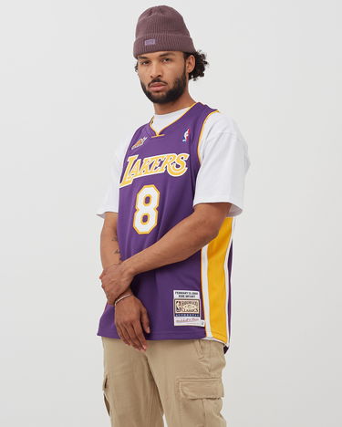 Фланелка Mitchell & Ness Authentic Los Angeles Lakers 2000-01 #8 Jersey XXL Лилаво | AJY4CP19035-LALPRGD00KBR, 1
