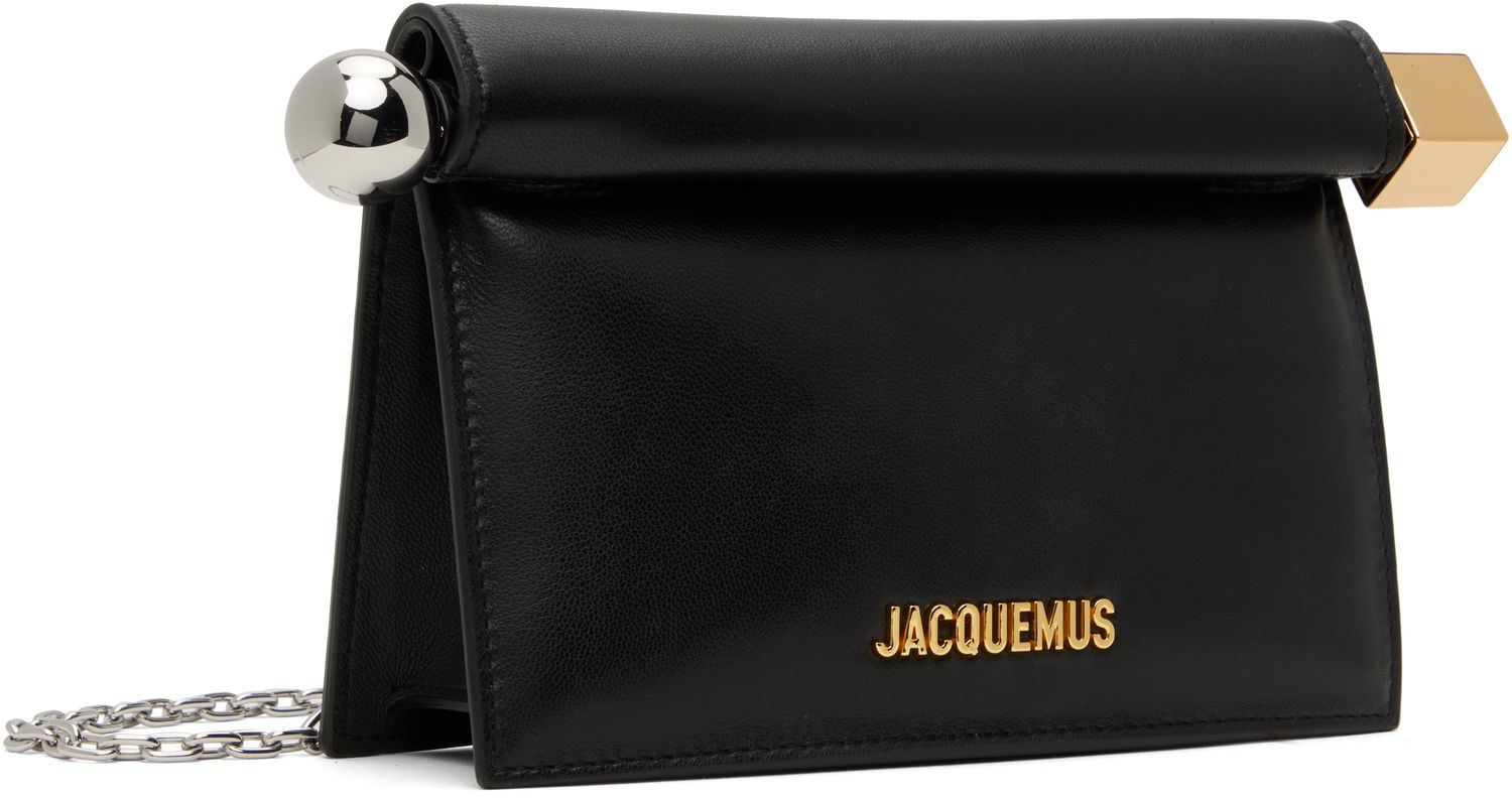 Дамска чанта Jacquemus Les Sculptures 'La petite pochette rond carré' Pouch Черно | 24E241BA392-3171, 1