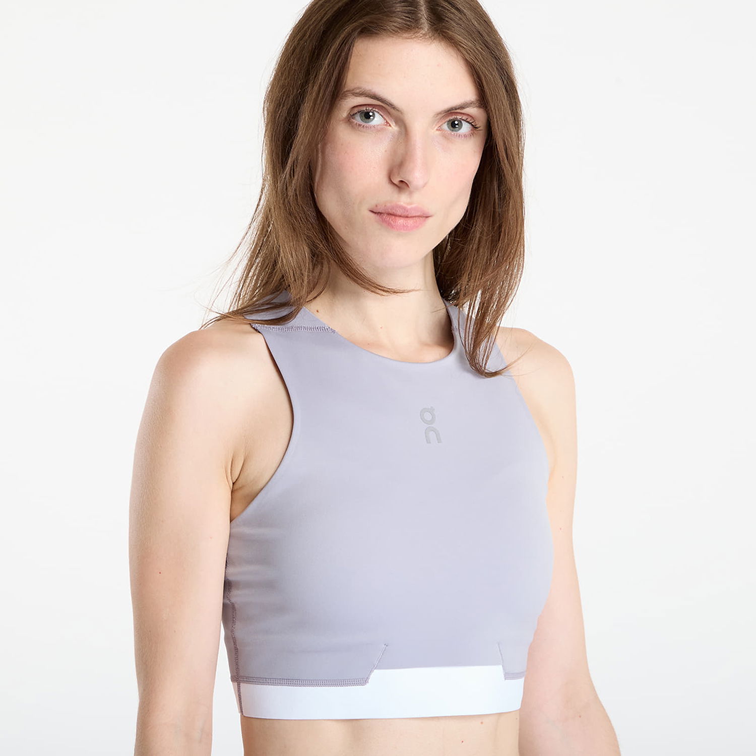 Съкратен топ On Running Train 2-in-1 Crop Top Сиво | 1WF10210174, 1