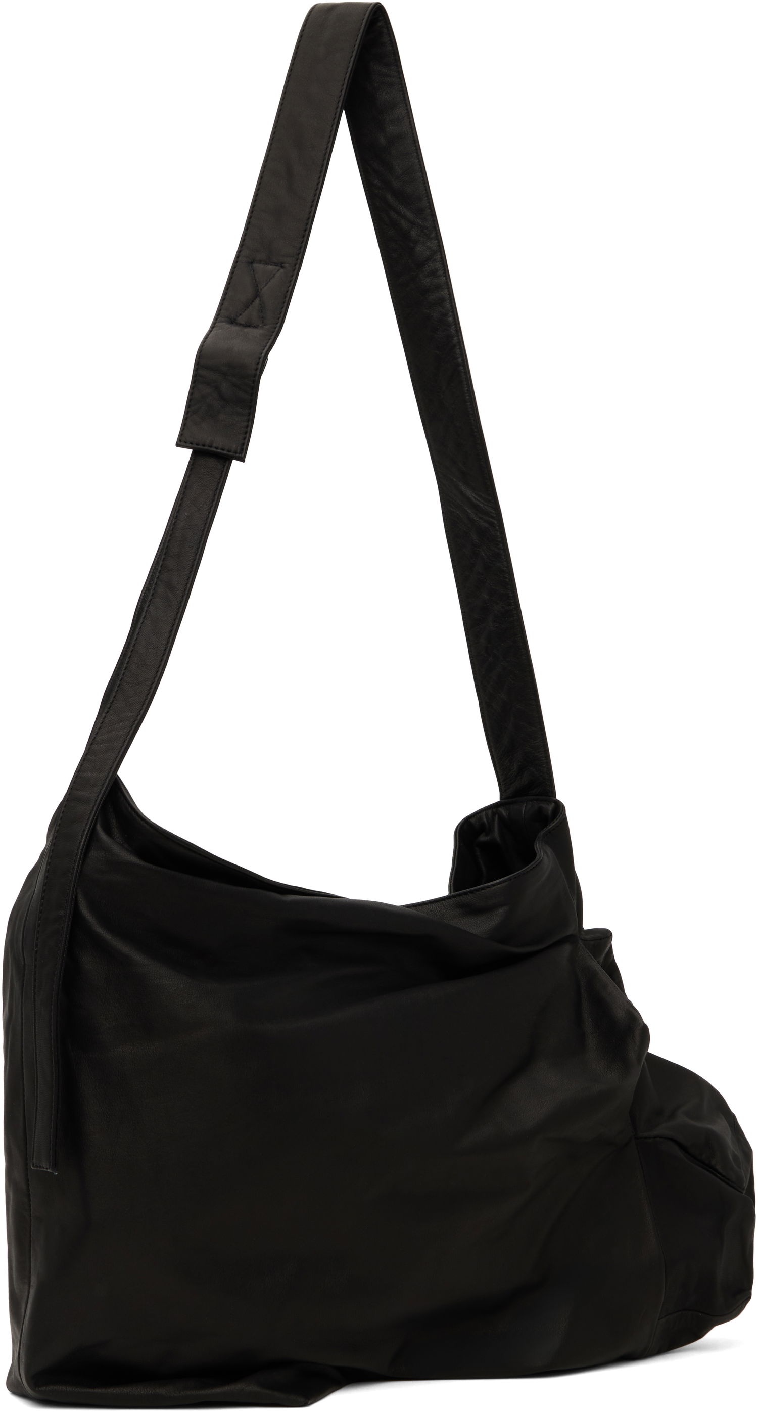 Чанта през рамо Yohji Yamamoto Yohji Yamamoto Uneven Crossbody Bag Черно | DT-I30-798, 1