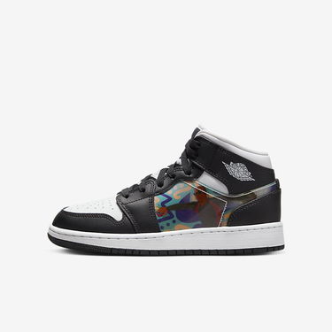 Кецове и обувки Jordan Air Jordan 1 Mid "Hologram" GS Черно | DR9495-001, 0