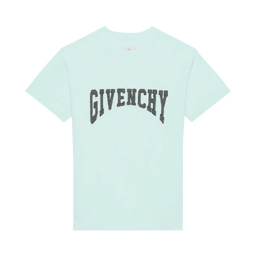 Тениска Givenchy Slim Fit Print T-Shirt Синьо | BM716G3Y7M 466, 0