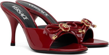 Грижа за обувките Versace Versace Opera Bow Patent Heeled Sandals Червено | 1018239_D2VE_1RB3V, 3