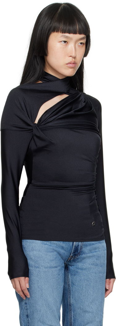 Тениска Coperni Coperni Asymmetric T-Shirt Черно | COPJS66545, 3