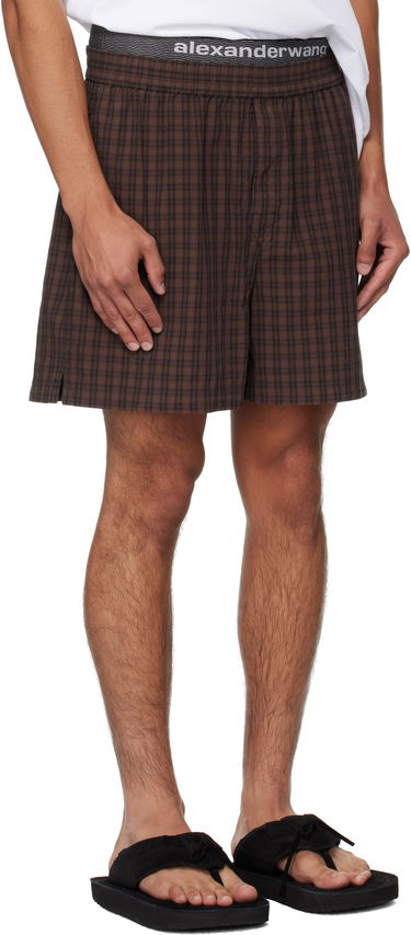 Къси панталони Alexander Wang Alexander Wang Graphic Shorts Тъмно синьо | 6WC3254099, 4