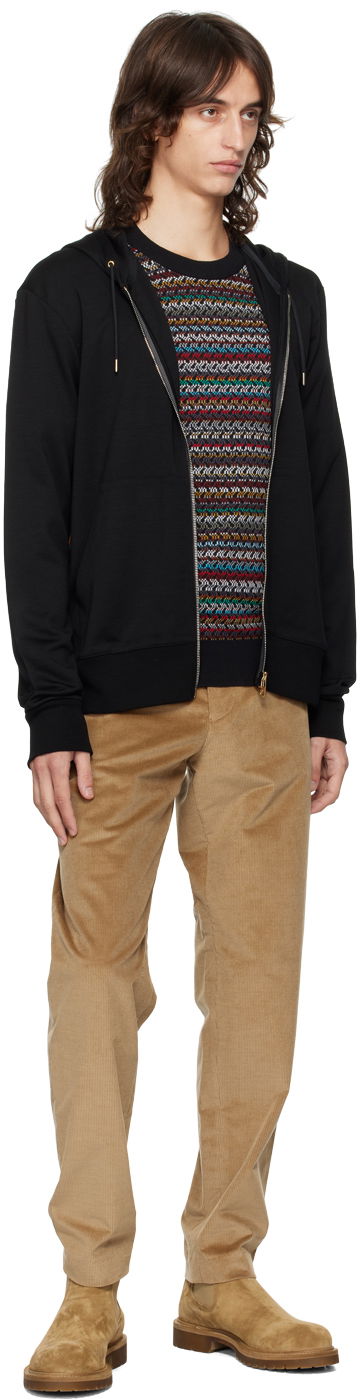 Суитчър Paul Smith Paul Smith Signature Stripe Zip Hoodie Черно | M1R-300S-H00035-79, 3