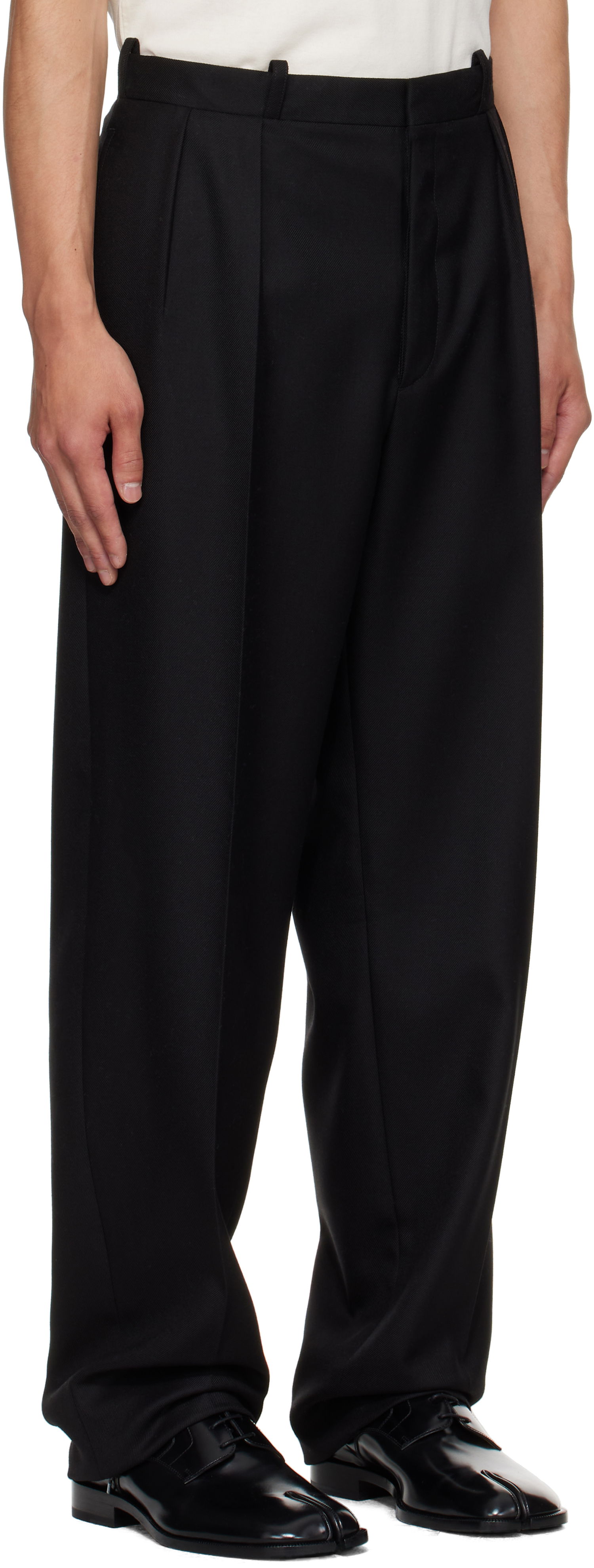 Панталони Maison Margiela Maison Margiela Virgin Wool Trousers Черно | S50KA0687 M35504, 1