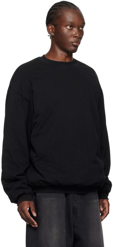 Пуловер We11done We11done Padded Sweatshirt Черно | WD-TS2-24-785-U-BK, 1