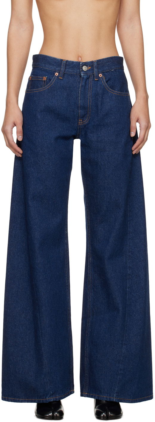 Дънки Maison Margiela MM6 5-Pocket Jeans Тъмно синьо | S52LA0225 S30589, 0