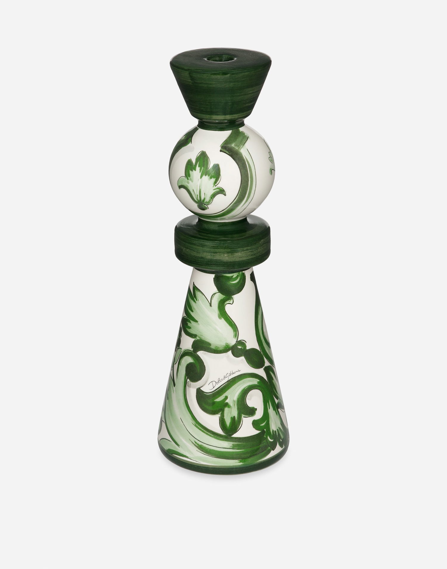 Домашен декор Dolce & Gabbana Dolce & Gabbana Ceramic Candle Holder Зелено | TCC186TCACDUV001, 1