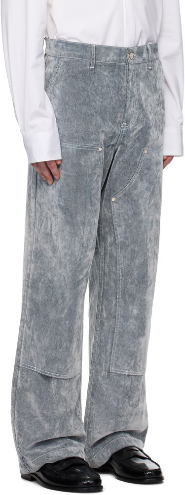 Дънки Casablanca Casablanca Peach Texture Wide Leg Jeans Сиво | MPS25-TR-301-01, 1