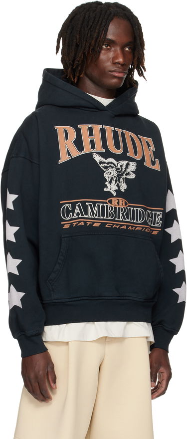 Суитчър Rhude Rhude 'Cambridge State Champions' Graphic Hoodie Тъмно синьо | RHPF25HO10012, 4