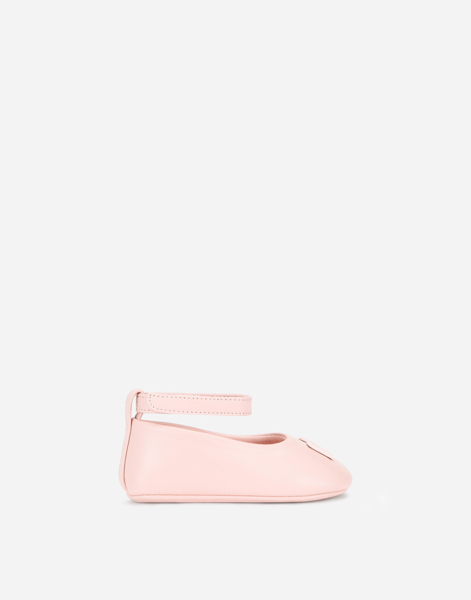 Кецове и обувки Dolce & Gabbana Nappa Ballet Flats With Ankle Strap For First Steps (19-26) Розово | DK0065A129380400, 0