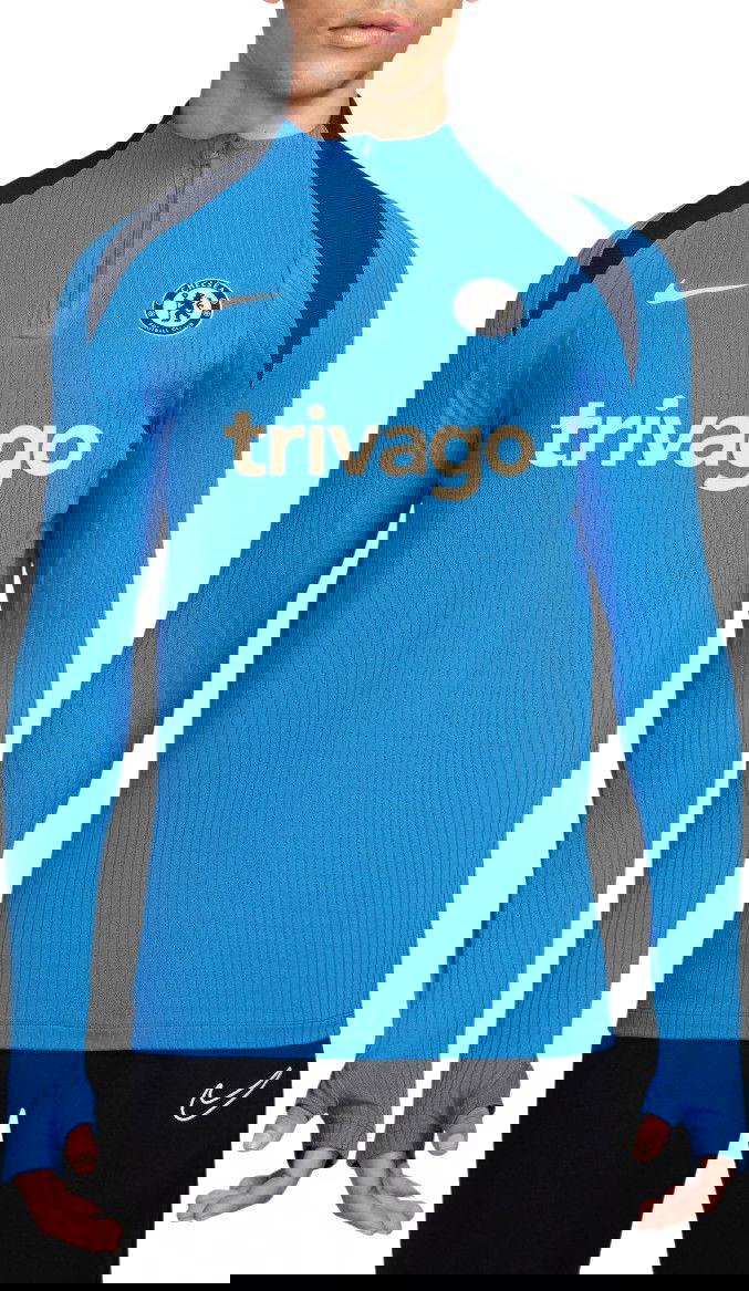 Тениска Nike Chelsea FC Strike Drill Top Синьо | fn9274-436, 0