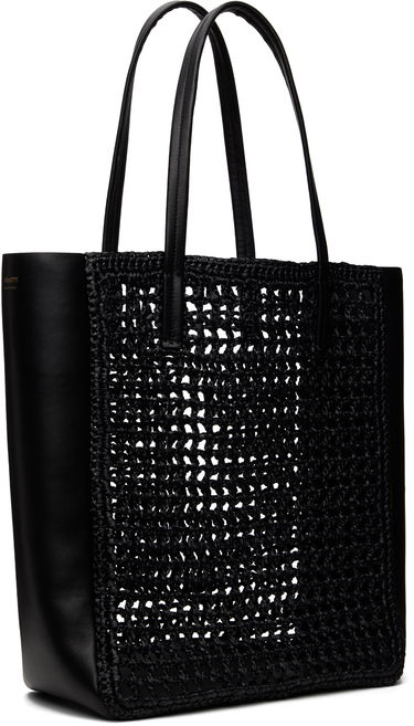Голяма пазарска чанта Khaite KHAITE Zoe Crochet Tote Черно | H1038-725, 1