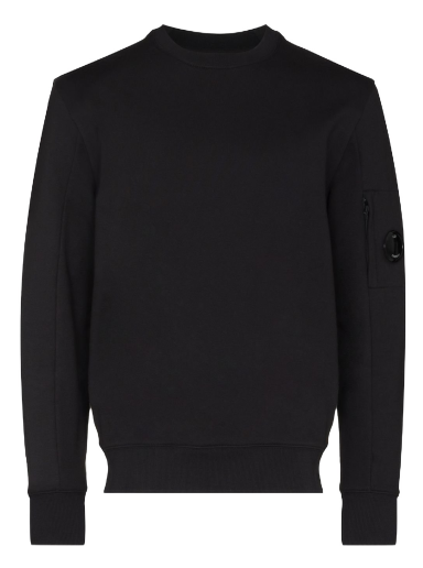 Пуловер C.P. Company Diagonal Raised Fleece Crewneck Черно | 12CMSS022A005086W