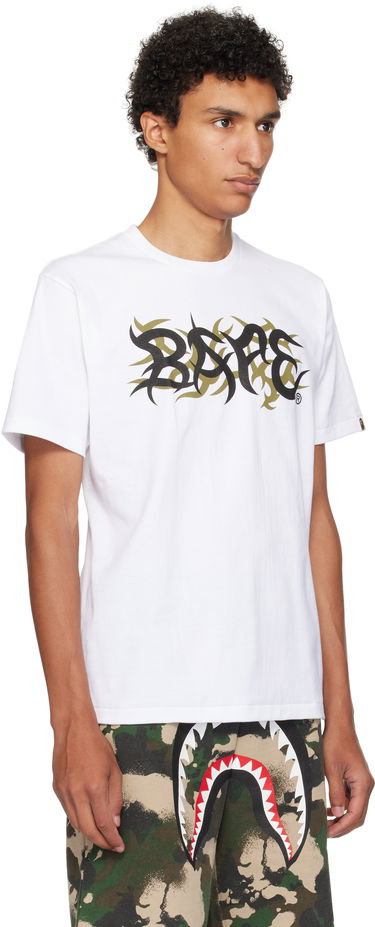 Тениска BAPE Trial Camo 'BAPE' Logo T-Shirt Бяло | 001TEL301037M, 1