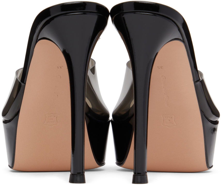 Кецове и обувки Gianvito Rossi Gianvito Rossi Betty Heeled Platform Sandals Черно | G17240-85RIC-GSV, 1