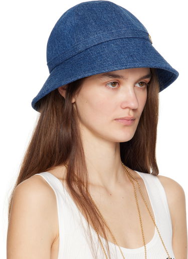 Шапка CHLOÉ Chloé 'The Chloé' Iconic Denim Bucket Hat Синьо | CHC25SD020GDN, 1