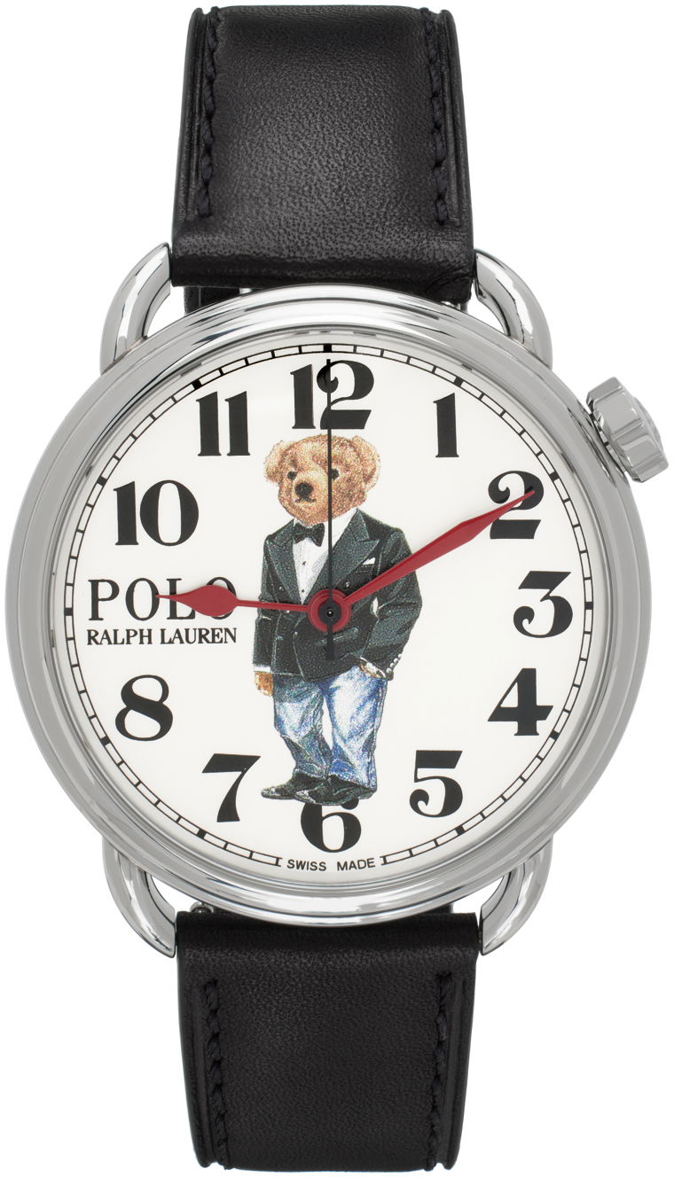 Часовник Polo by Ralph Lauren Denim Tux Graphic Leather Watch Металик | 472836821002