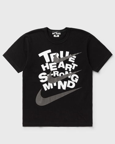 Тениска Comme des Garçons T-Shirt True Heart Strong Mind Graphic Черно | 1P-T104-W25-1, 2