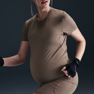 Комплект Nike Dri-FIT One Maternity Slim Short Sleeve T-Shirt Кафяво | FN5001-233, 4