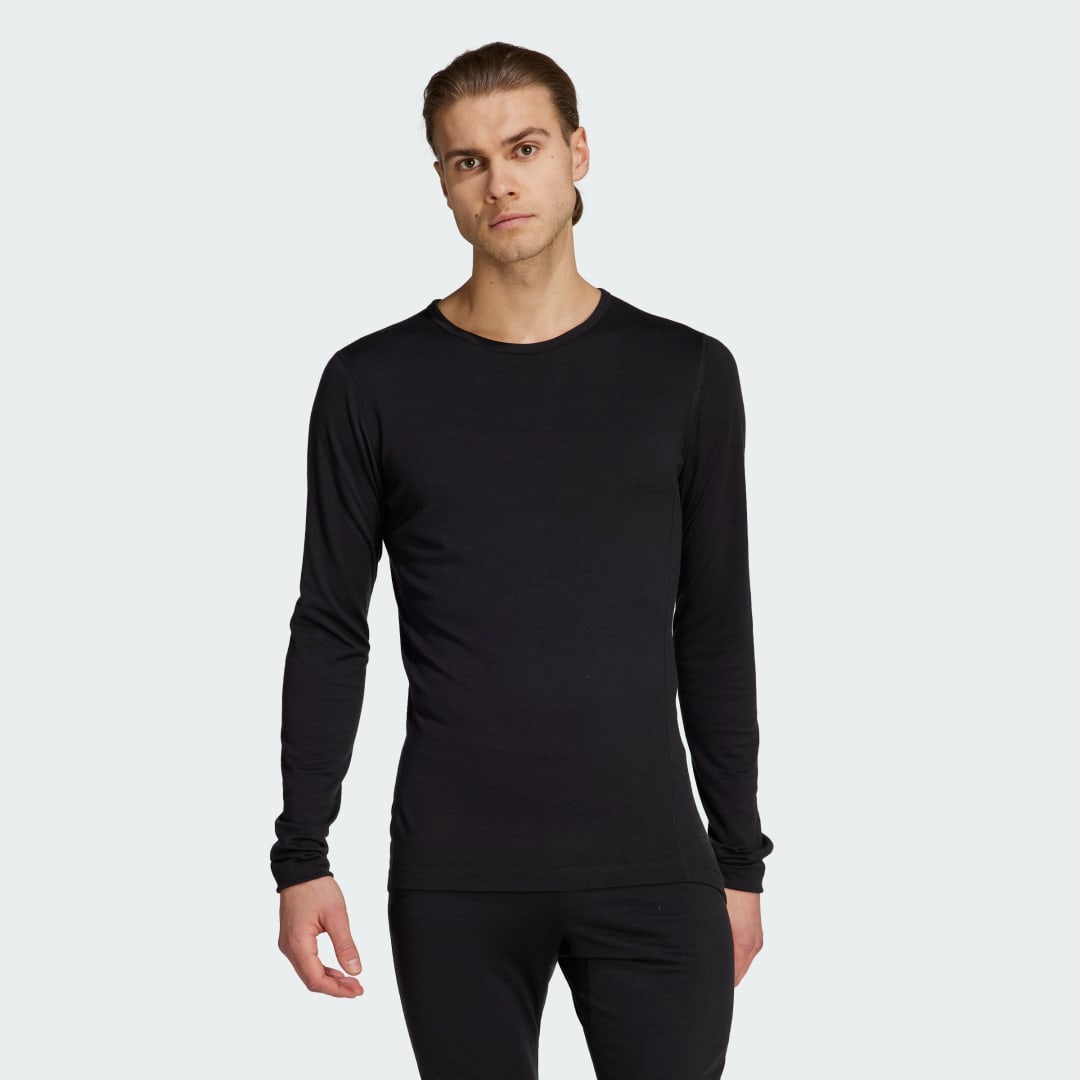 Тениска adidas Originals Xperior Merino 200 Baselayer Черно | HZ8563, 1