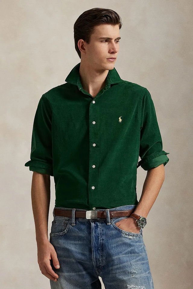 80.2 21W Corduroy Slim Classic Collar Shirt