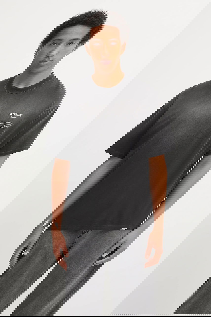 Тениска Represent Clo Revere Manor Oversized Washed T-Shirt Черно | MLM100286, 0