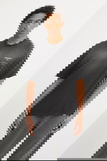 Тениска Represent Clo Revere Manor Oversized Washed T-Shirt Черно | MLM100286, 0