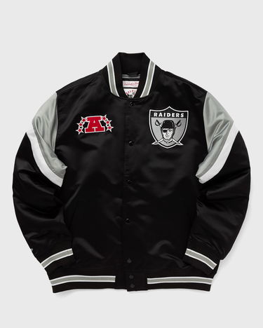 Яке бомбър Mitchell & Ness NFL HEAVYWEIGHT SATIN JACKET LAS VEGAS RAIDERS Черно | OJBF5516-ORAYYPPPBLCK, 0
