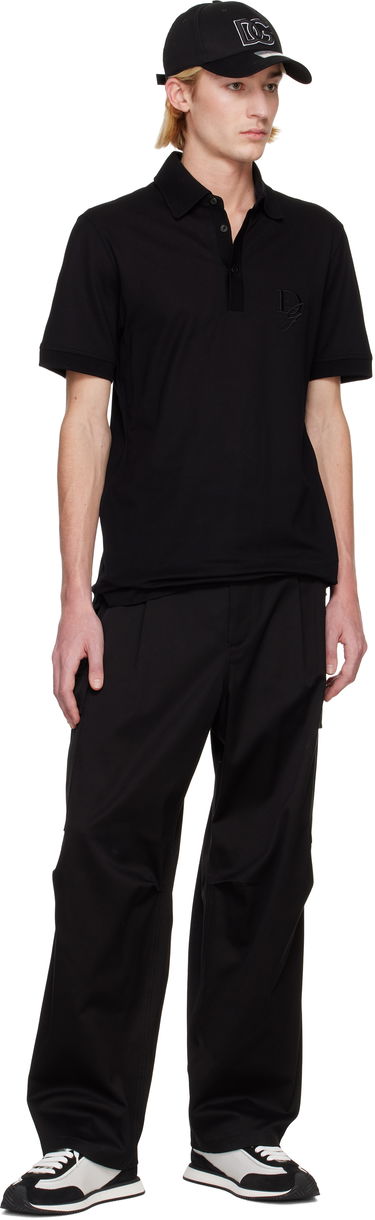 Поло тениска Dolce & Gabbana DG Embroidery Polo Shirt Черно | G8SG0ZG7N4P, 3