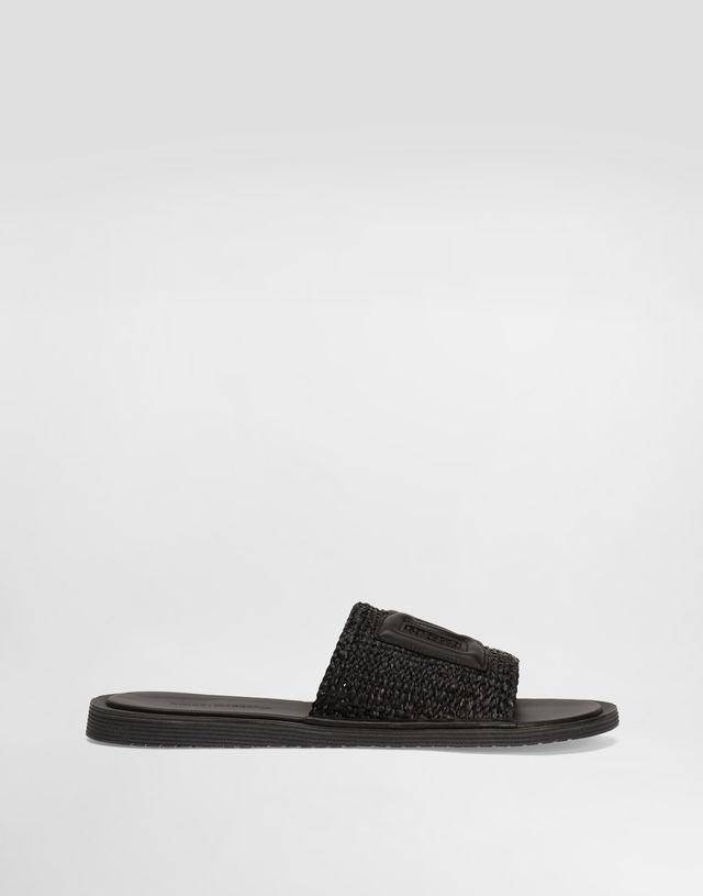Dolce & Gabbana Raffia Crochet Slippers