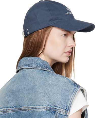 Шапка с козирка Anine Bing Anine Bing Jeremy Baseball Cap Тъмно синьо | A-12-9084-BEL26, 2